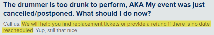 ticketmonster canceled event refund