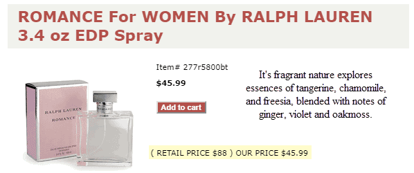 hottperfume reviews romance for women ralph lauren spray