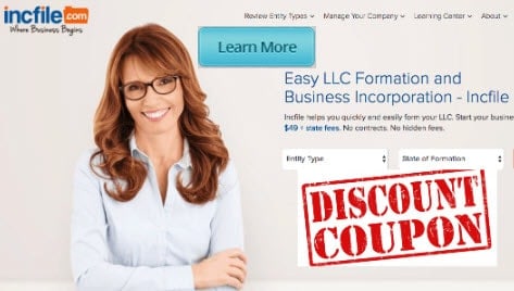 does incfile discount coupon code savings exist