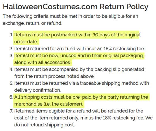 review-halloweencostumes.com-return-policy